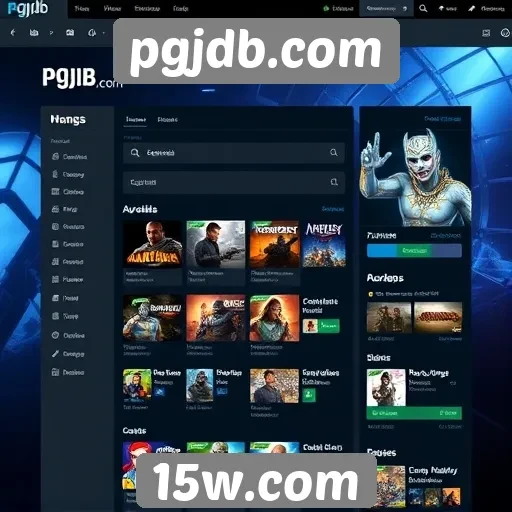 explorando a interface do usuário do pgjdb.com